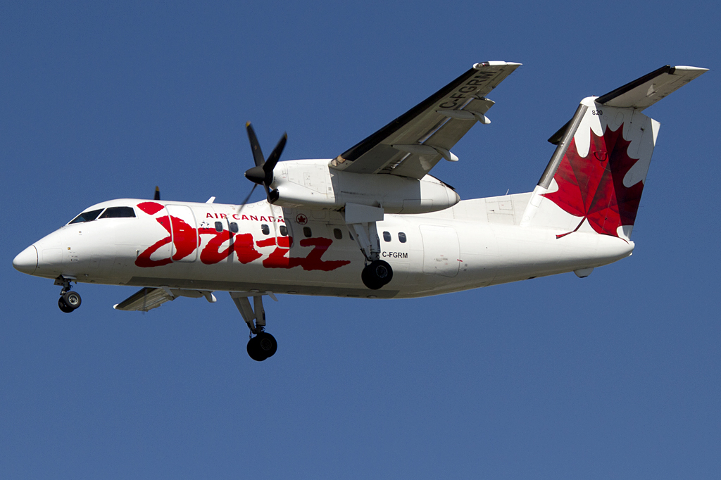 Air Canada - Jazz, C-FGRM, deHavilland, DHC-8-102 Dash 8, 24.08.2011, YUL, Montreal, Canada 




