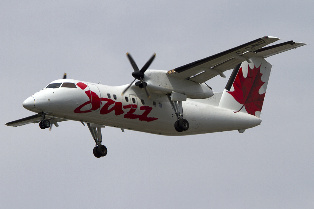 Air Canada - Jazz, C-GANF, deHavilland, DHC-8-102 Dash 8, 25.08.2011, YUL, Montreal, Canada 





