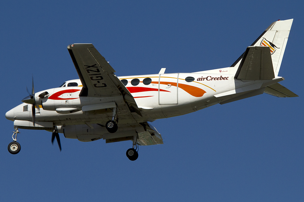 Air Creebec, C-GIZX, Beechcraft, King Air 100, 24.08.2011, YUL, Montreal, Canada 





