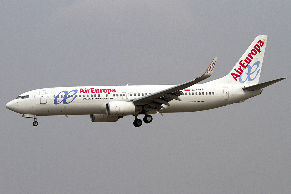 Air Europa, EC-HZS, Boeing, B737-86Q, 08.09.2012, BCN, Barcelona, Spain 




