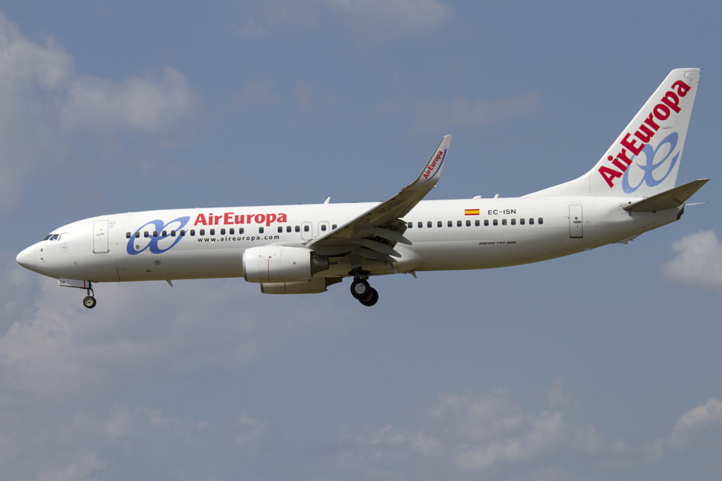 Air Europa, EC-ISN, Boeing, B737-86Q, 10.09.2010, BCN, Barcelona, Spain 

