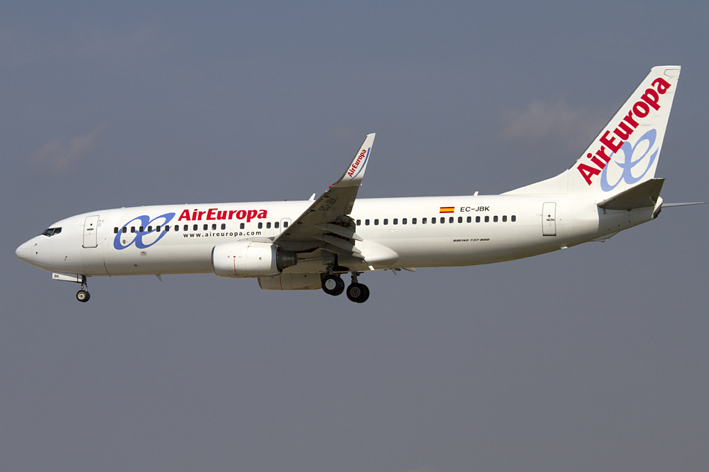 Air Europa, EC-JBK, Boeing, B737-85P, 06.09.2010, BCN, Barcelona, Spain 


