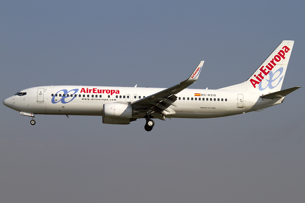 Air Europa, EC-KCG, Boeing, B737-85P, 06.09.2010, BCN, Barcelona, Spain 



