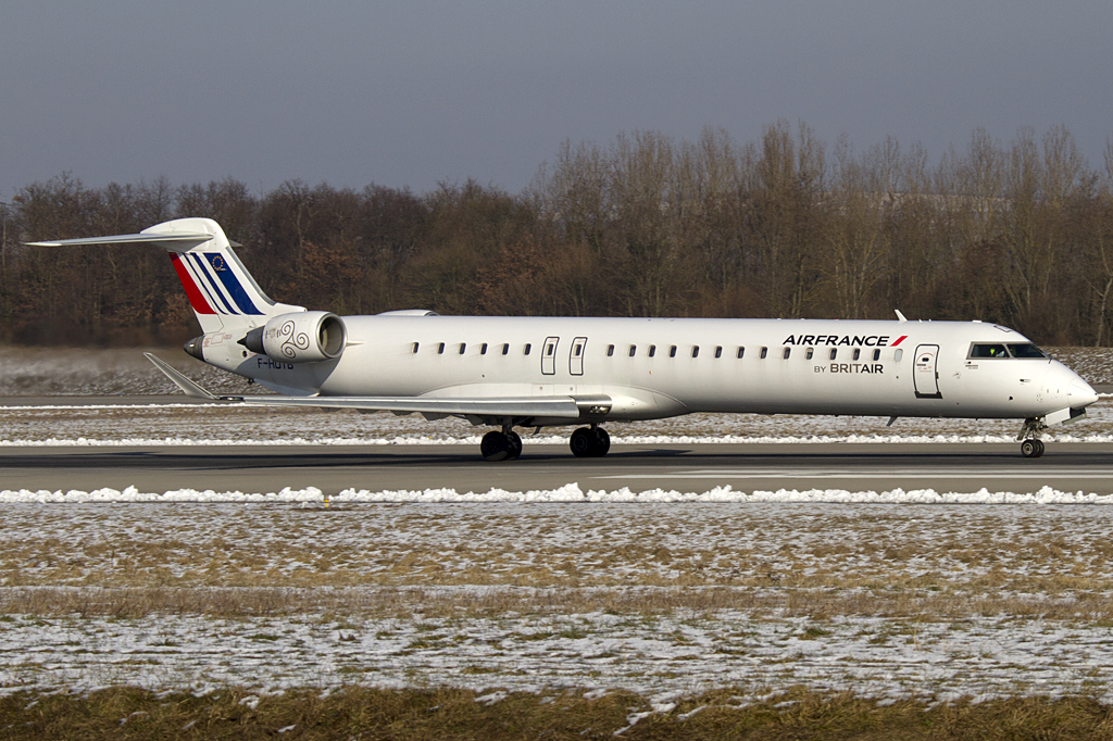 Air France - Brit Air, F-HDTB, Bombardier, CRJ-900, 23.01.2011, BSL, Basel, Switzerland 




