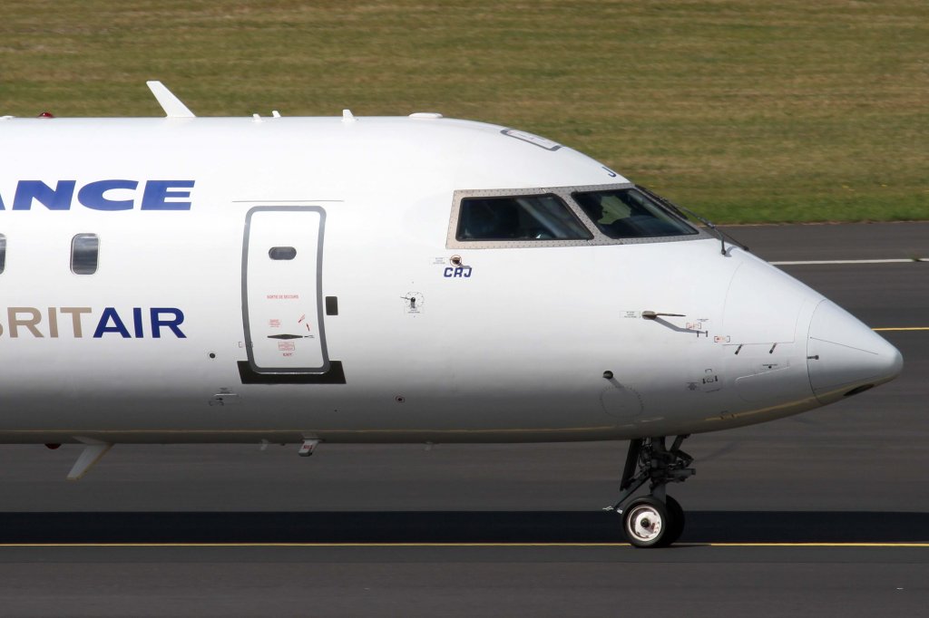 Air France (BritAir), F-GRJN, Bombardier, CRJ-100 ER (Bug/Nose), 22.09.2012, DUS-EDDL, Dsseldorf, Germany 