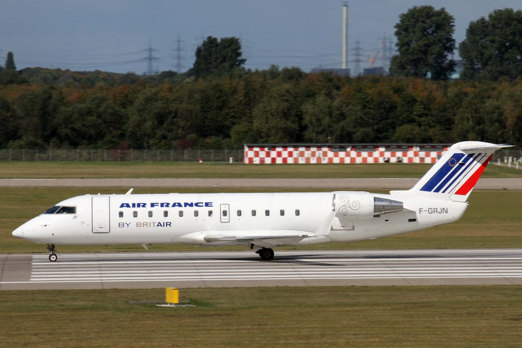 Air France (BritAir), F-GRJN, Bombardier, CRJ-100 ER, 22.09.2012, DUS-EDDL, Dsseldorf, Germany 