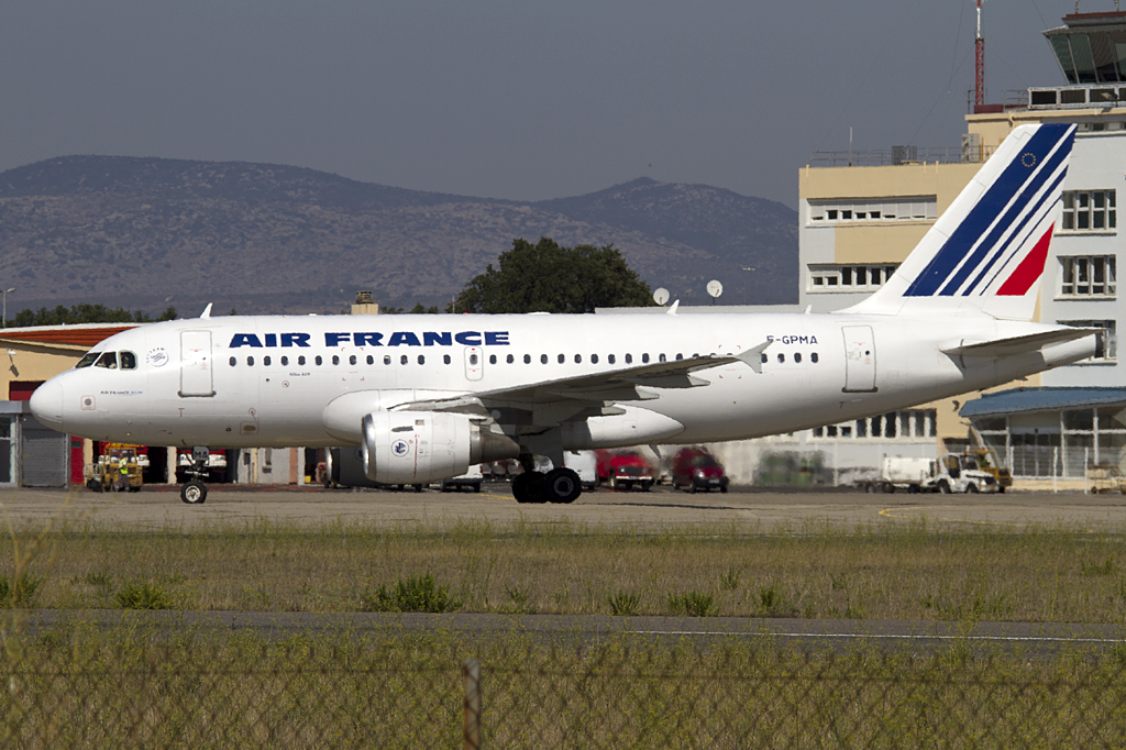 Air France, F-GPMA, Airbus, A319-113, 22.09.2010, PGF, Perpignan, France 




