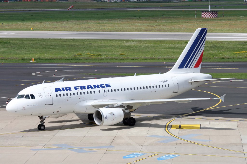Air France, F-GRHB, Airbus, A 319-100, 11.08.2012, DUS-EDDL, Dsseldorf, Germany 