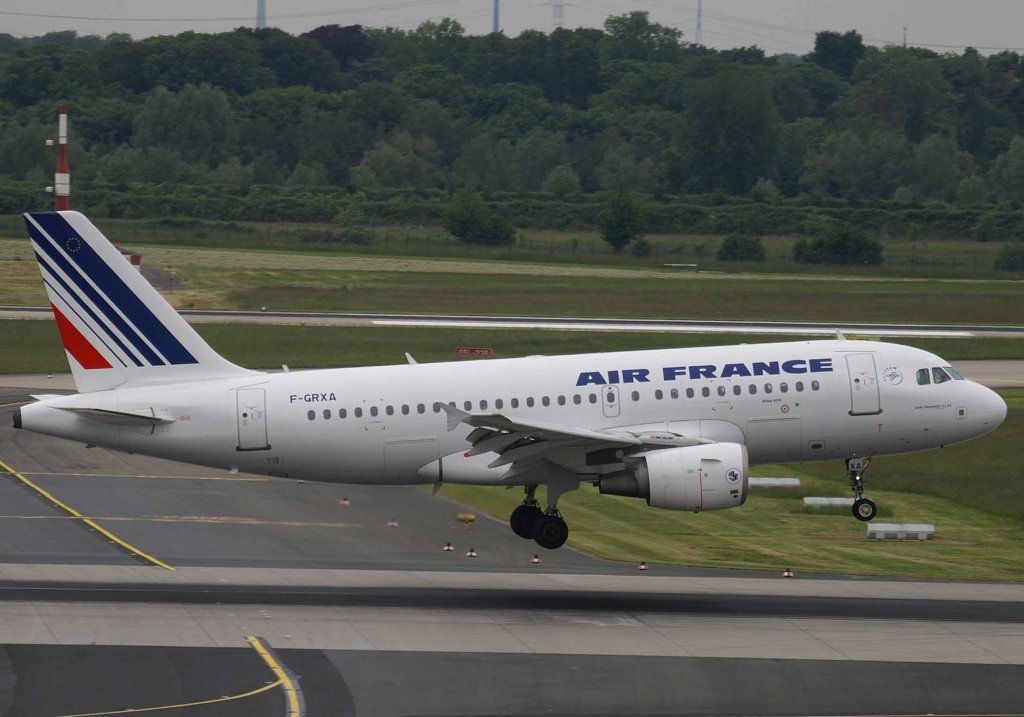 Air France, F-GRXA, Airbus A 319-100, 2008.05.22, DUS, Dsseldorf, Germany