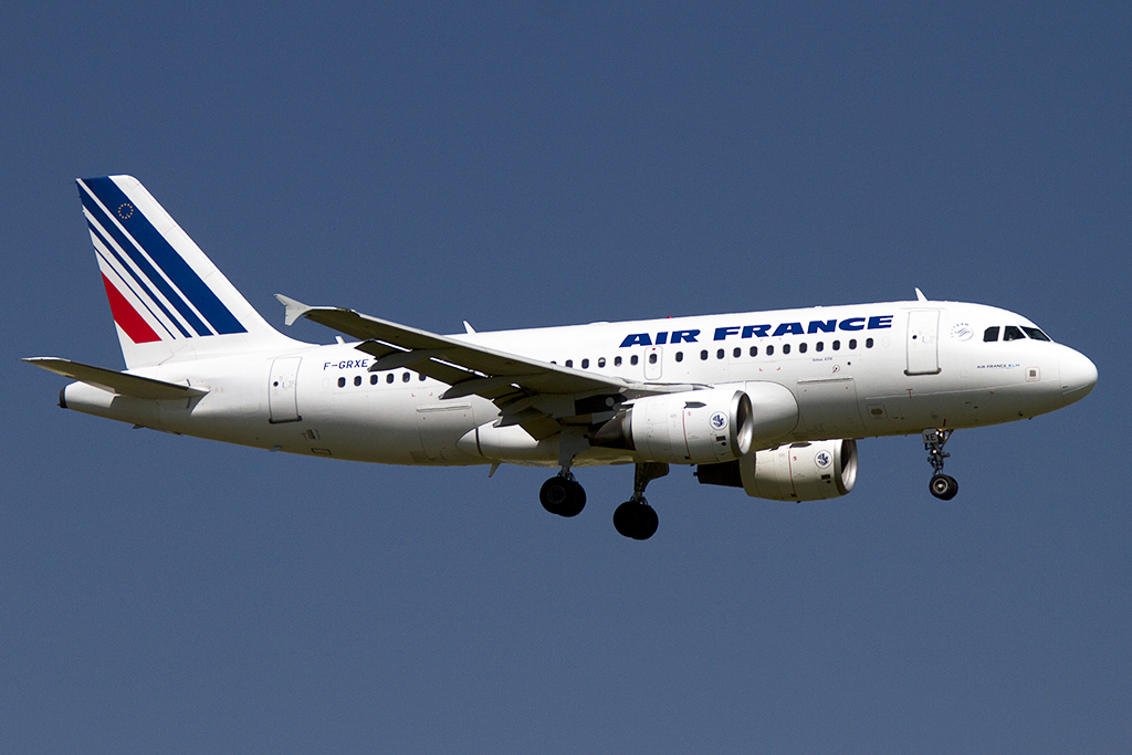 Air France, F-GRXE, Airbus, A319-111, 18.08.2012, CDG, Paris, France 



