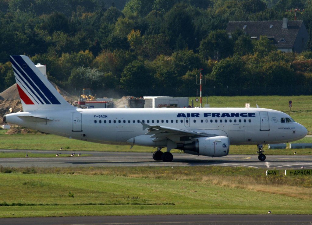 Air France, F-GRXM, Airbus A 319-100, 2008.09.26, DUS, Dsseldorf, Germany