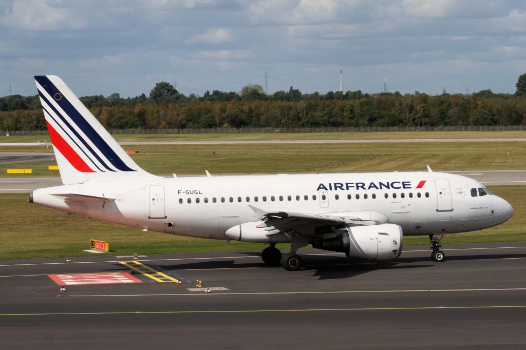 Air France, F-GUGL, Airbus, A 318-100 (neue AF-Lackierung), 22.09.2012, DUS-EDDL, Dsseldorf, Germany

