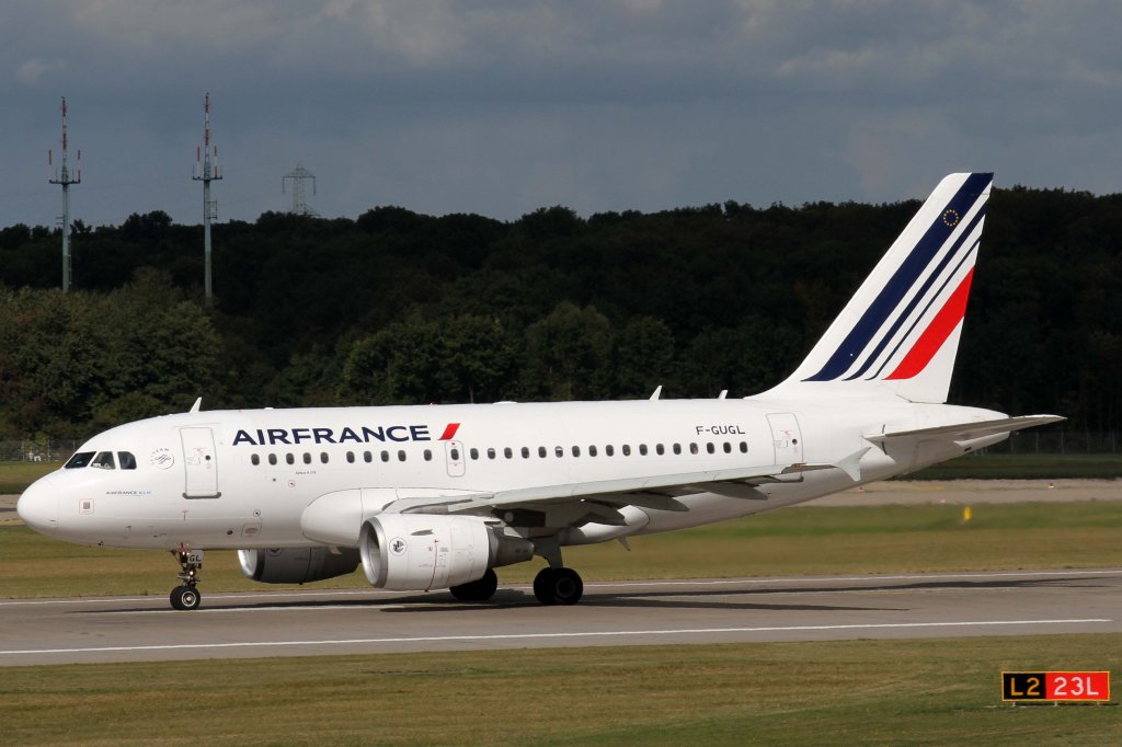 Air France, F-GUGL, Airbus, A 318-100 (neue AF-Lackierung), 22.09.2012, DUS-EDDL, Dsseldorf, Germany


