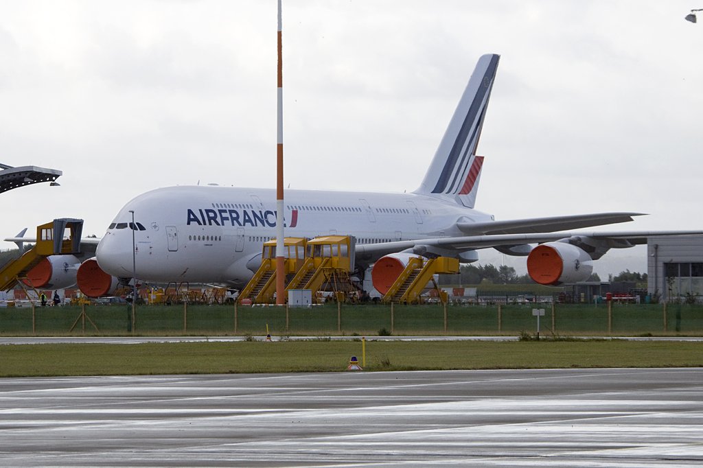 Air France, F-HPJA, Airbus, A380-861, 05.09.2009, XFW, Finkenwerder, Germany 


