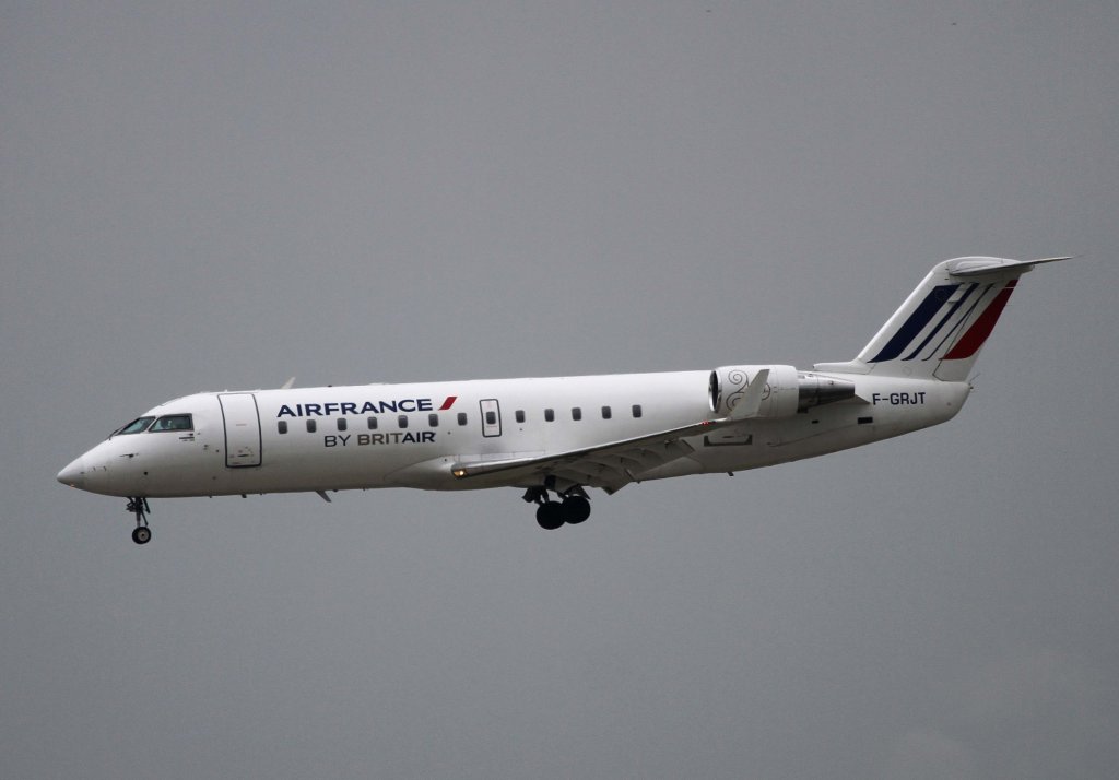 Air France regional (Brit Air), F-GRJT, Bombardier, CRJ-100 LR, 01.07.2013, DUS-EDDL, Dsseldorf, Germany 