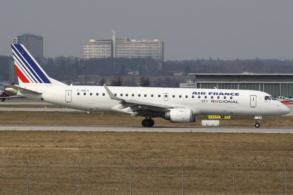 Air France (Regional) 
Embraer ERJ-190-100STD 
F-HBLG 
STR Stuttgart [Echterdingen], Germany
06.03.11
