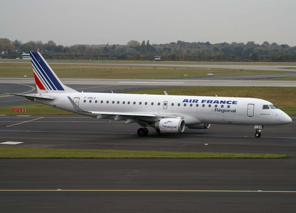Air France Regional, F-HBLC, Embraer RJ-195 LR, 2009.10.24, DUS, Dsseldorf, Germany