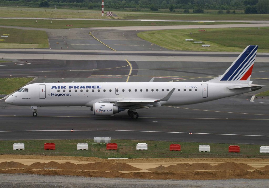 Air France Regional, F-HBLE, Embraer RJ-195 LR, 2008.05.22, DUS, Dsseldorf, Germany