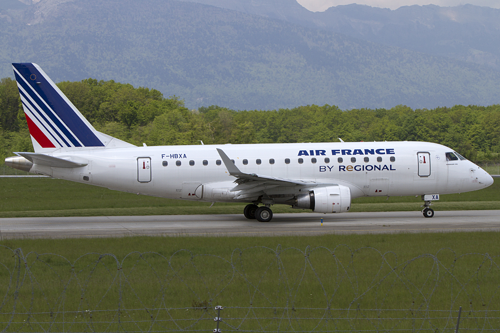 Air France - Regional, F-HBXA, Embraer, 170-LR, 08.05.2010, GVA, Geneve, Switzerland 



