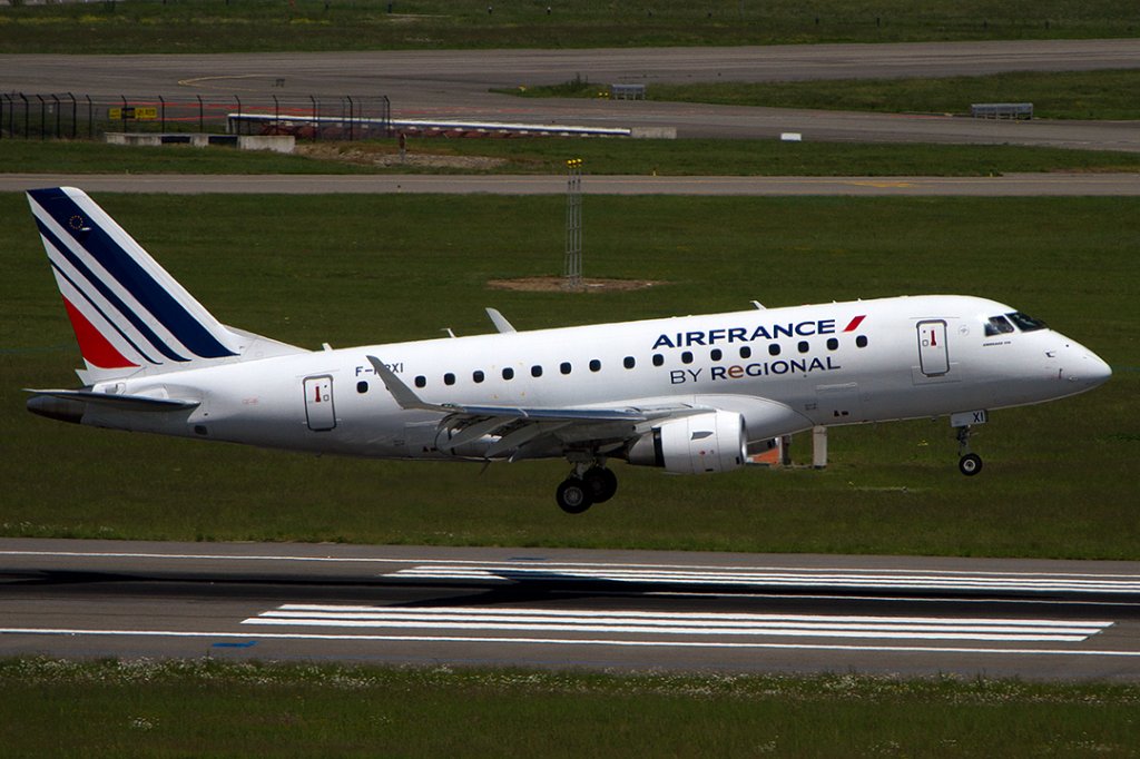 Air France - Regional, F-HBXI, Embraer, 170-LR, 09.05.2012, TLS, Toulouse, France 





