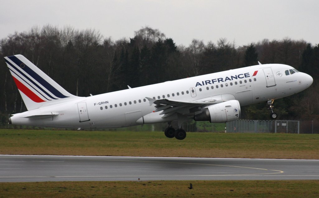 Air France,F-GRHN,Airbus A319-111,02.01.2012,HAM-EDDH,Hamburg,Germany