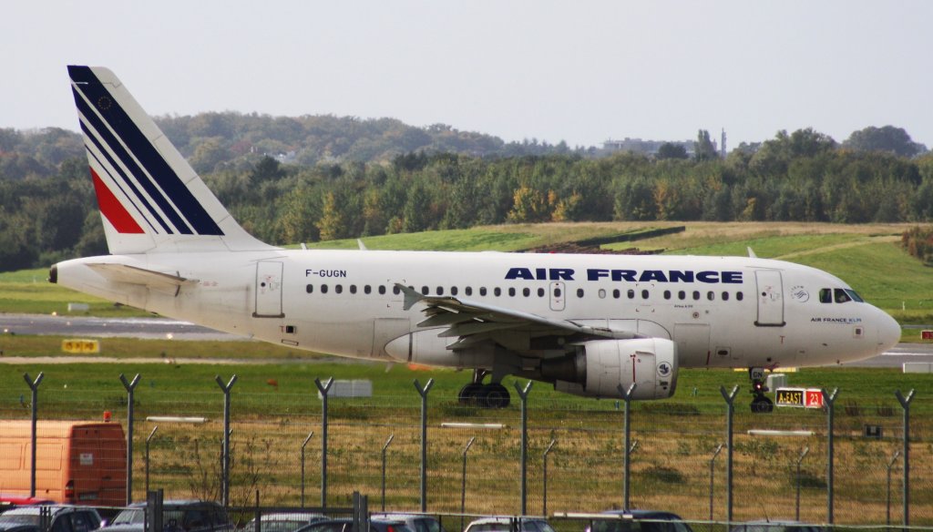 Air France,F-GUGN,(c/n2918),Airbus A318-111,09.10.2012,HAM-EDDH,Hamburg,Germany