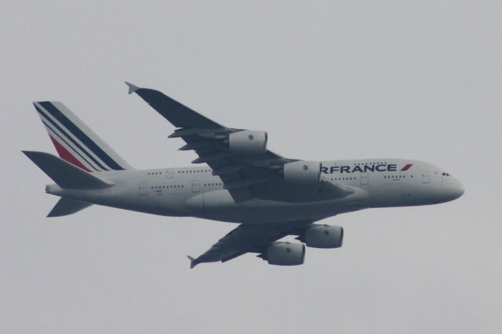 Air France,F-WWAF,Reg.F-HPJH,(c/n 099),Airbus A380-861,20.04.2012,Testflug ber Hamburg,Germany