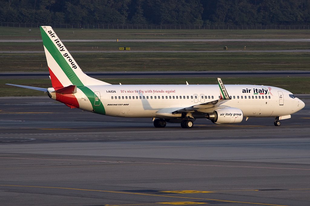 Air Italy, I-AIGN, Boeing, B737-84P, 03.10.2009, MXP, Mailand, Italy 


