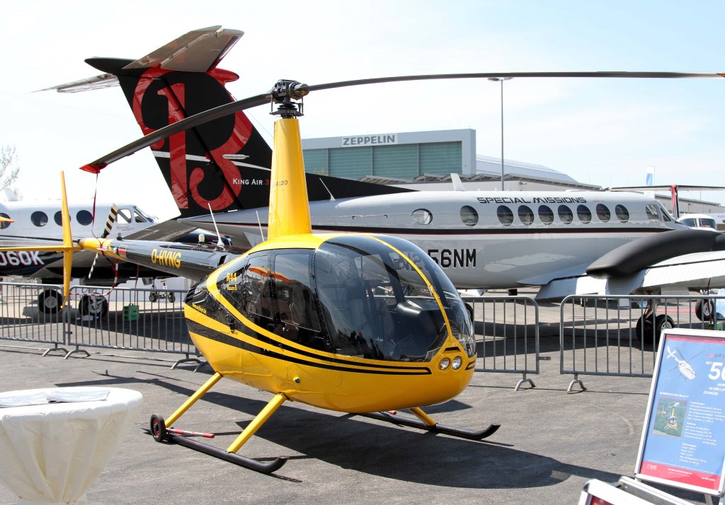 Air Lloyd Deutsche Helicopter, D-HVNG, Robinson, R-44 Raven II, 24.04.2013, Aero 2013 (EDNY-FDH), Friedrichshafen, Germany