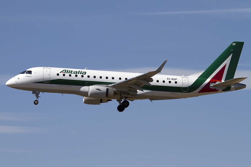 Alitalia - CityLiner, EI-RDF, Embraer, ERJ-175, 14.09.2012, BCN, Barcelona, Spain



