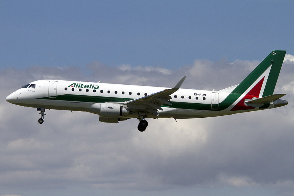 Alitalia - CityLiner, EI-RDN, Embraer, EMJ-175, 01.05.2013, BCN, Barcelona, Spain





