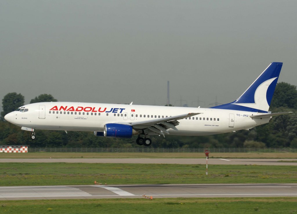 Anadolu Jet, TC-JHJ, Boeing 737-800 (Silifke), 2010.09.23, DUS-EDDL, Dsseldorf, Germany 

