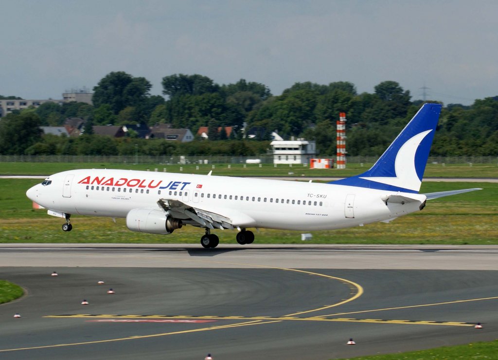 Anadolu Jet, TC-SKU, Boeing 737-800, 2010.08.28, DUS-EDDL, Dsseldorf, Germany 

