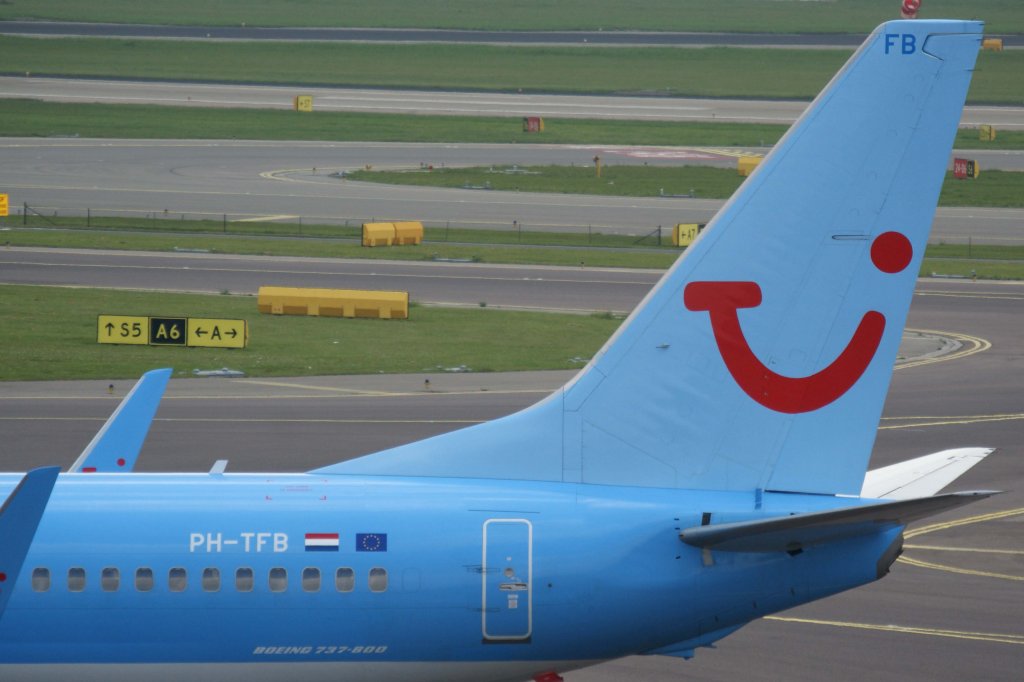 Arkefly, PH-TFB, Boeing, 737-800 wl (Seitenleitwerk/Tail), 25.05.2012, AMS-EHAM, Amsterdam (Schiphol), Niederlande

