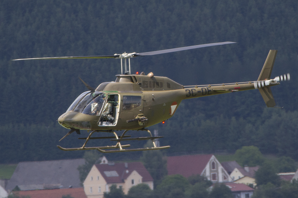 Austria - Air Force, 3C-OE, Agusta-Bell, 206A-1 Kiowa, 01.07.2011, LOXZ, Zeltweg, Austria


