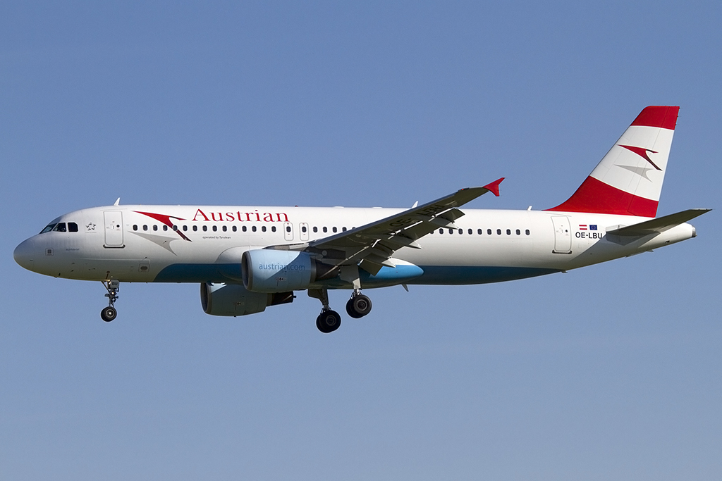 Austrian Airlines, OE-LBU, Airbus, A320-214, 01.05.2013, BCN, Barcelona, Spain 



