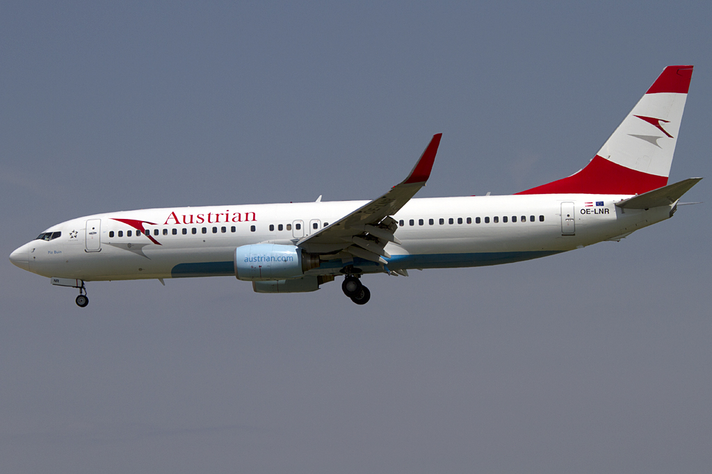 Austrian Airlines, OE-LNR, Boeing, B737-8Z9-WL, 16.06.2011, BCN, Barcelona, Spain





