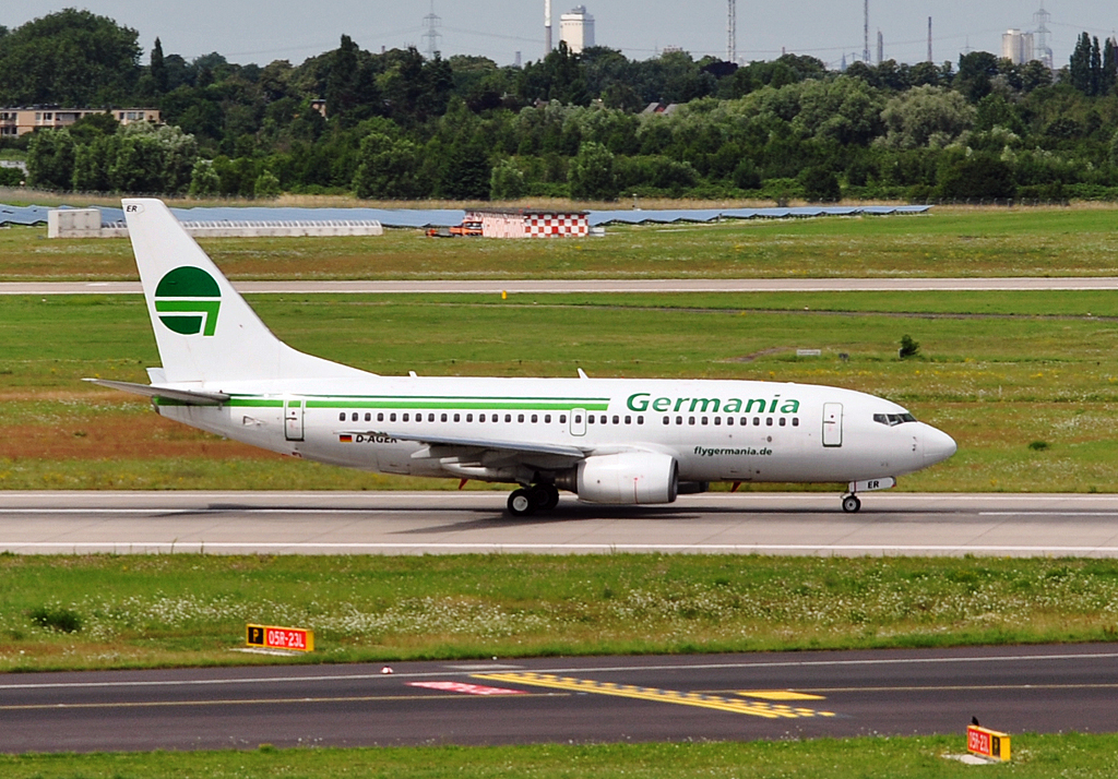 B 737-75B D-AGER  Germania  in DUS - 24.07.2012