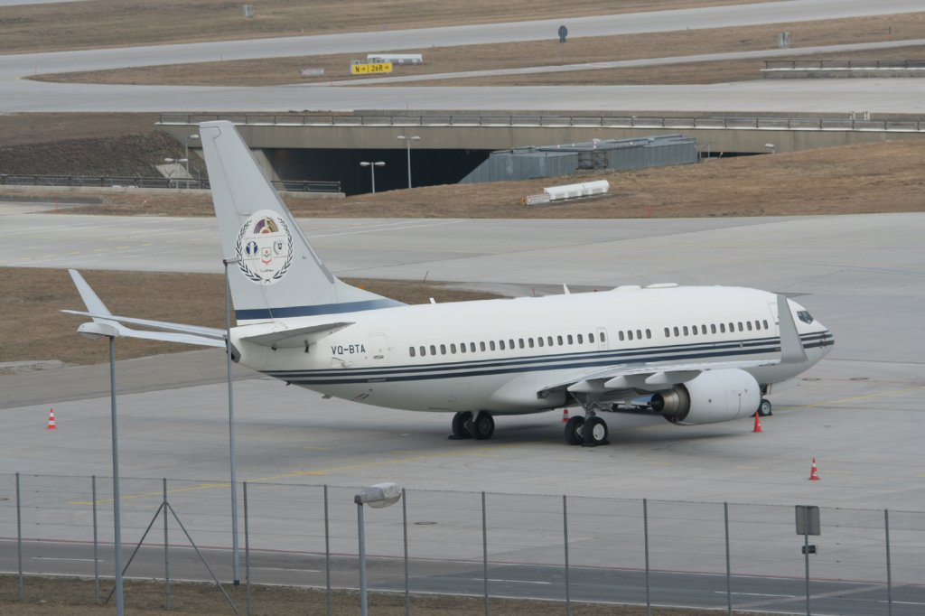 B 737-7P3(BBJ) VQ-BTA ex HZ-TAA am 10.03.2011 auf dem Flughafen Mnchen