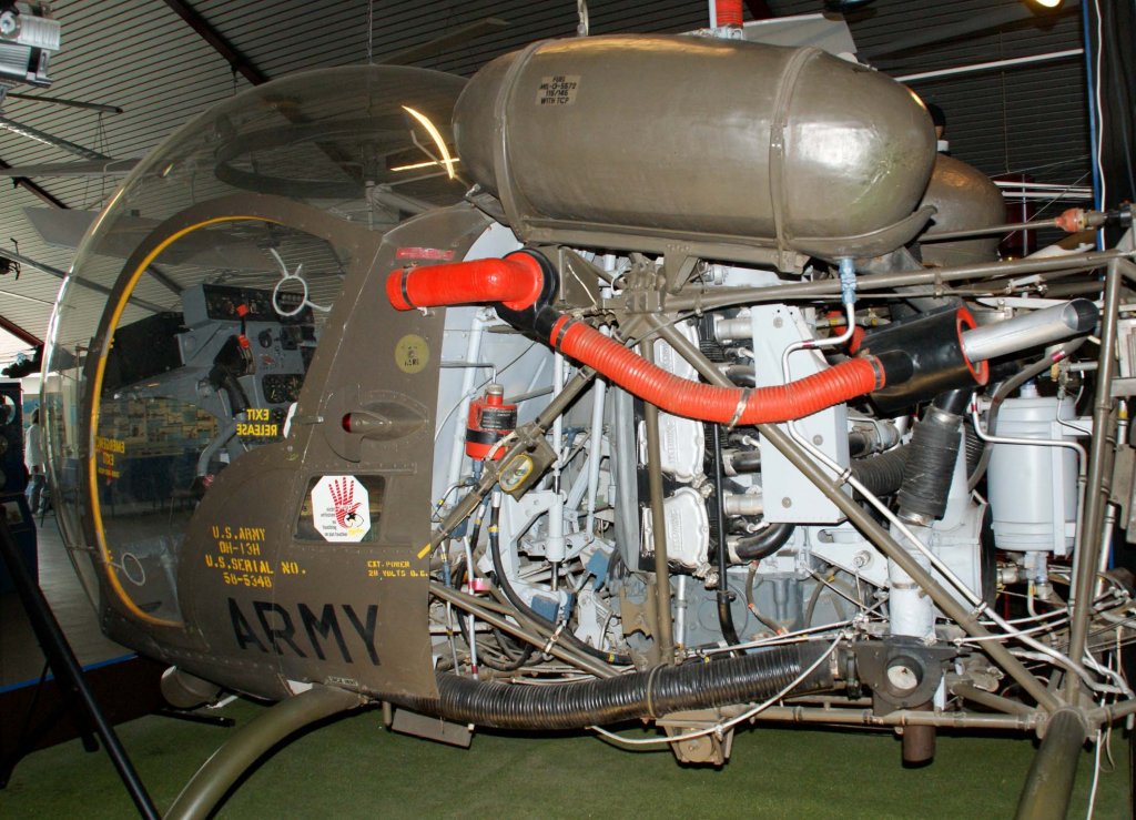 Bell 47 G-2 Sioux, USA~1958, 26.07.2009, Hubschraubermuseum Bckeburg, Germany 

