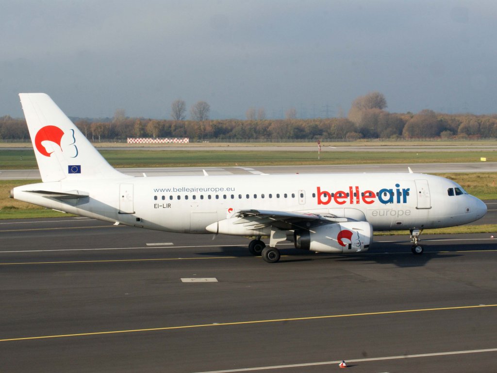 Belle Air Europe, EI-LIR, Airbus A 319-100, 13.11.2011, DUS-EDDL, Dsseldorf, Germany 