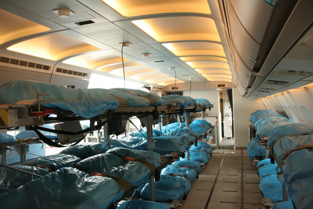 Blick in die Kabine des Germany Air Force A 310-304(MRTT) 10+27 am 12.09.2012 auf der ILA 2012