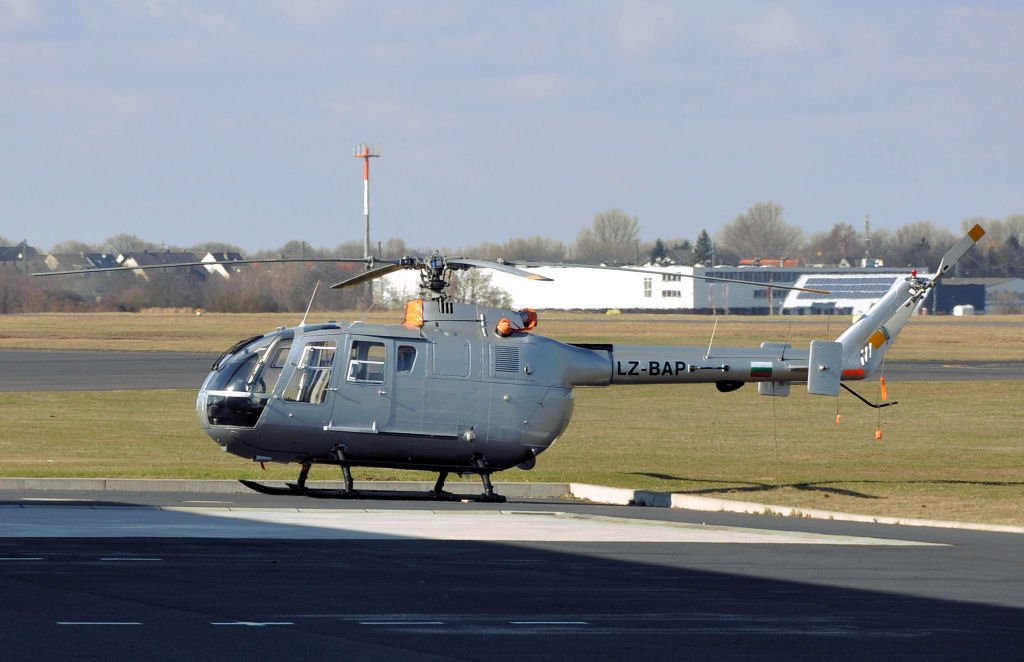 Bo 105, Kennzeichen LZ-BAP in Bonn-Hangelar 04.03.2010