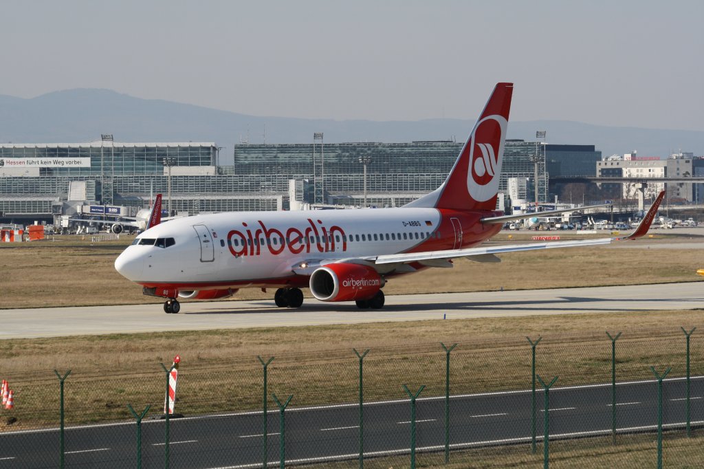 Boeing 737-76N - D-ABBS - Air Berlin

Frankfurt/Main am 21. Mrz 2009