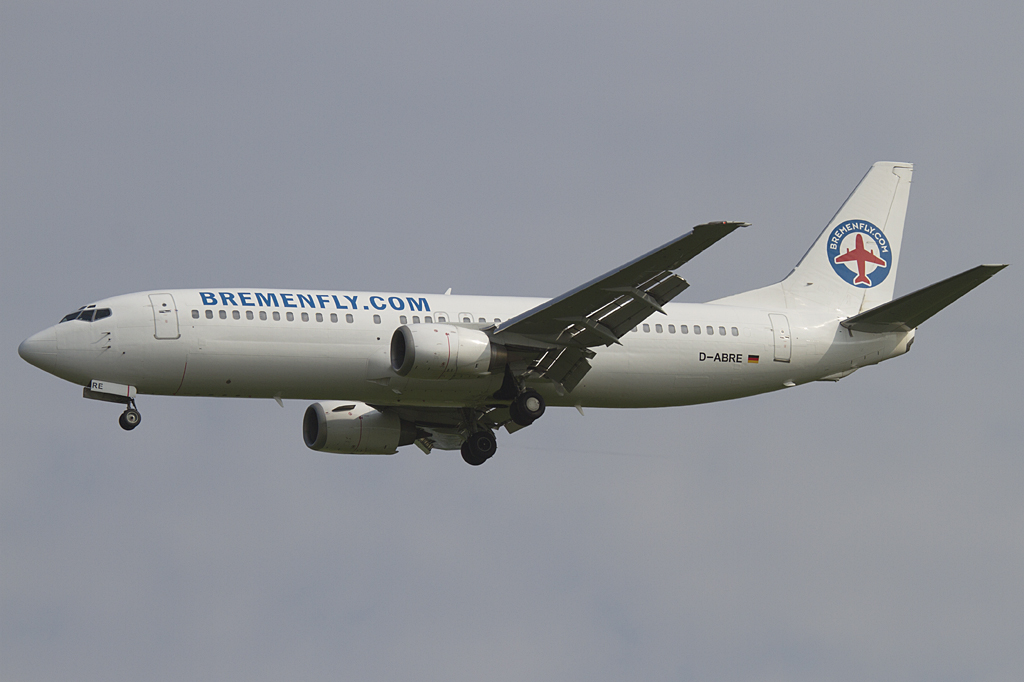 Bremenfly, D-ABRE, Boeing, B737-46J, 08.06.2010, SXF, Berlin-Schnefeld, Germany 



