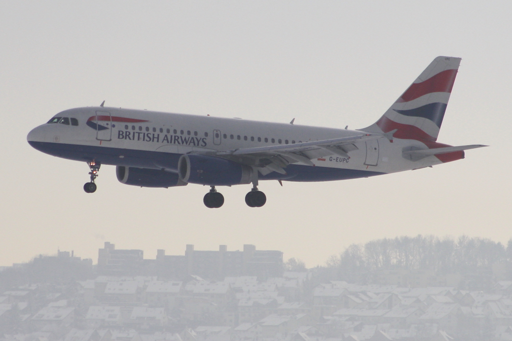 British Airways 
Airbus A319-131 
G-EUPC 
Stuttgart
28.11.10