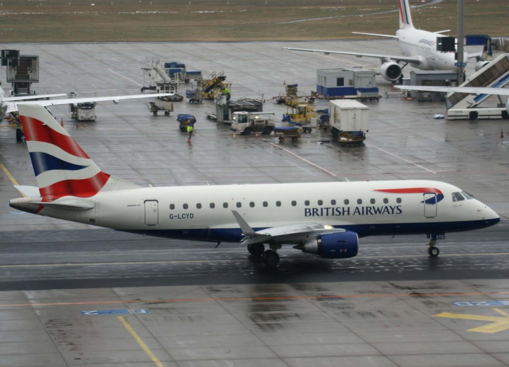 British Airways City Flyer, G-LCYD, Embraer ERJ-170 STD, 2010.01.19, FRA-EDDF, Frankfurt, Germany 

