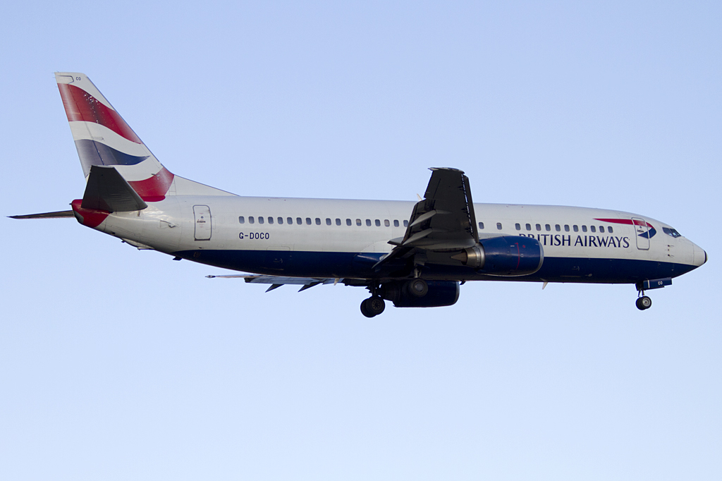 British Airways, G-DOCO, Boeing, B737-436, 14.01.2012, GVA, Geneve, Switzerland 



