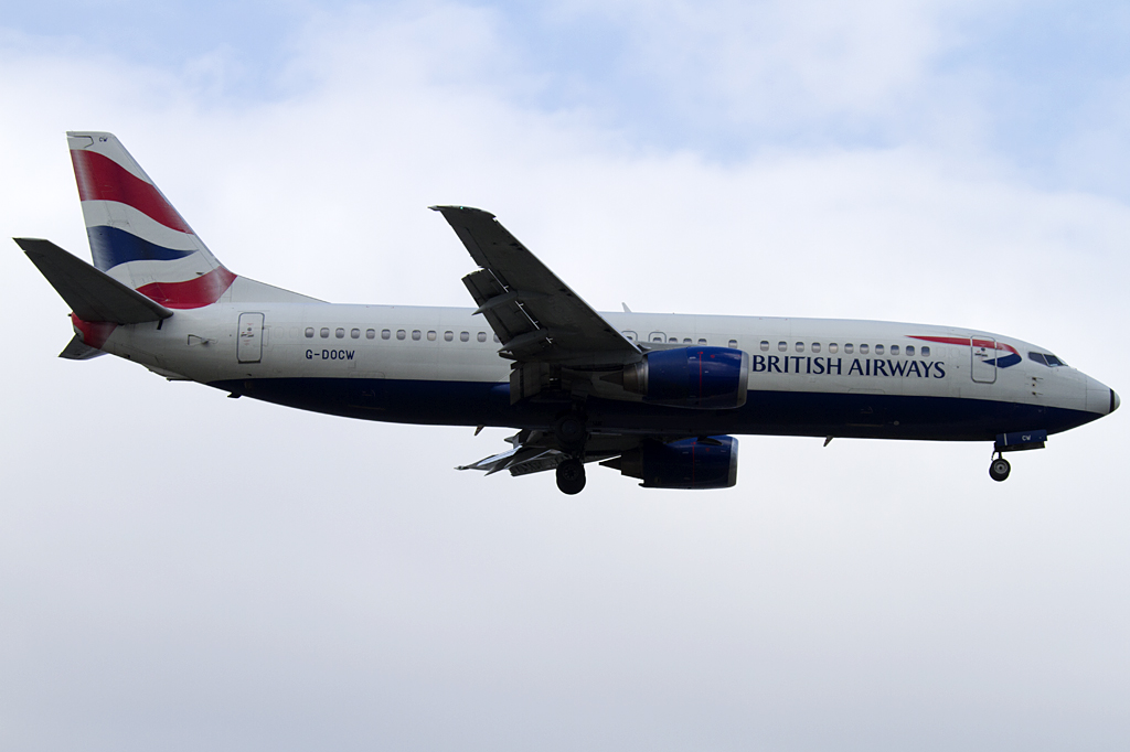 British Airways, G-DOCW, Boeing, B737-436, 22.01.2011, GVA, Geneve, Switzerland 




