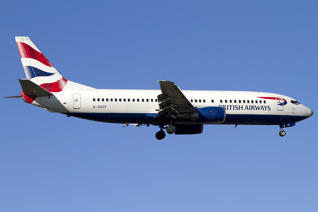 British Airways, G-DOCY, Boeing, B737-436, 14.01.2012, GVA, Geneve, Switzerland 



